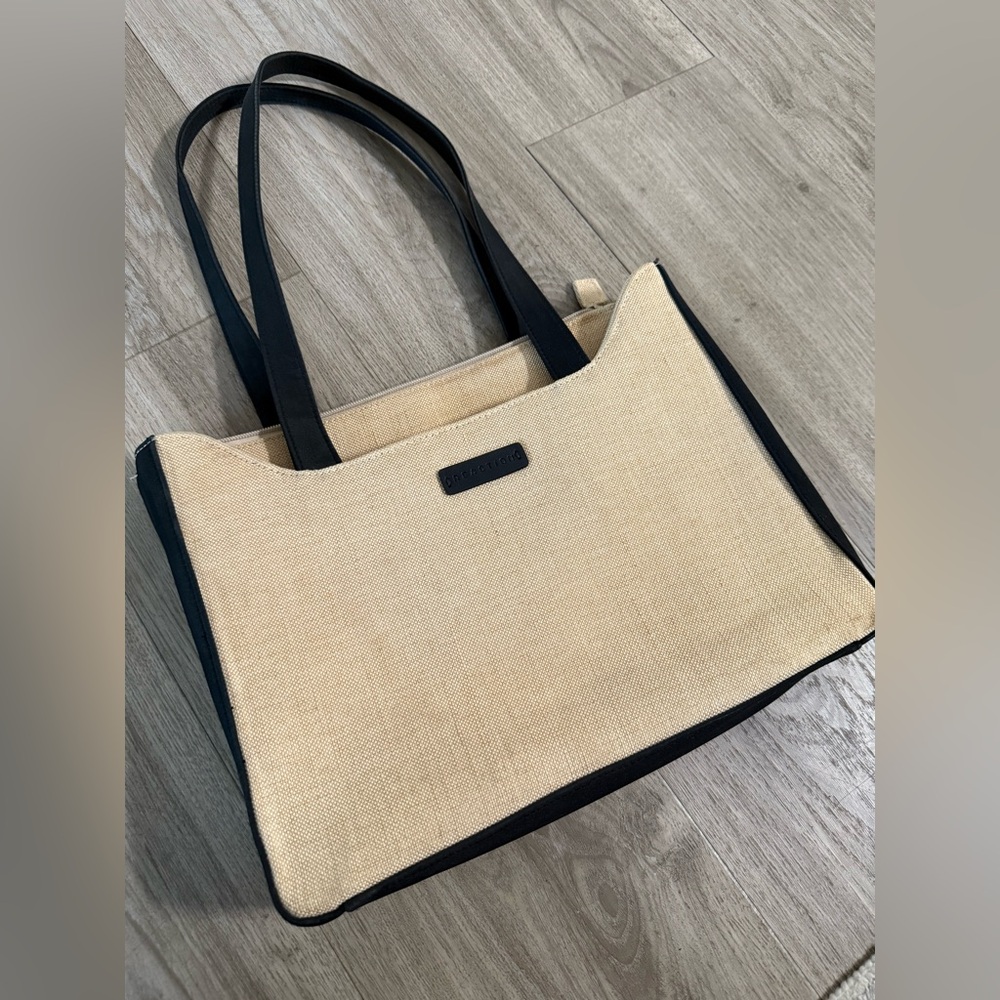Kenneth Cole Reaction Beige and Black Tote Bag
